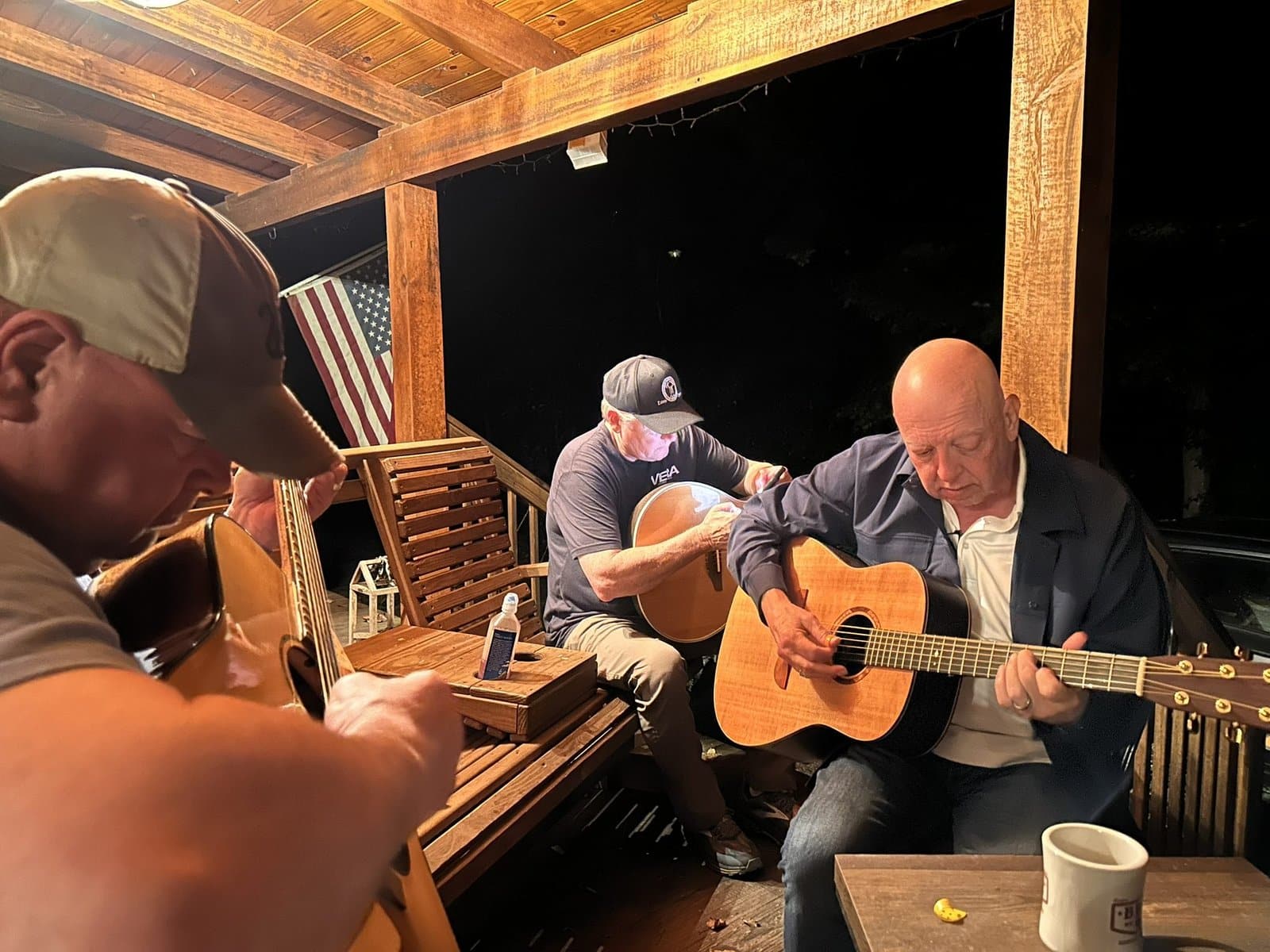 Worship with acoustic guitars at Emerge